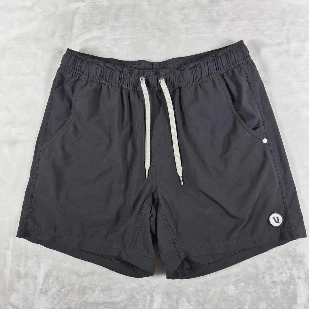 Vuori Kore Shorts Men's Medium Black Lined 5" Inseam Gym Running Training V367